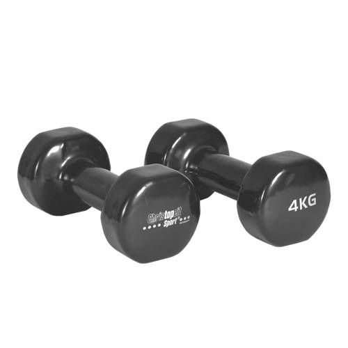 Christopeit Dumbbell - 2 x 4 kg Zwart