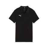 Puma Damespoloshirt TeamGoal Casuals Longsleeve Polo Wmn 658607 - Zwart/Wit - Maat XS