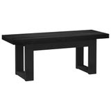 vidaXL Eetbank NOAIN 120 x 41 x 45 cm Massief grenenhout Zwart
