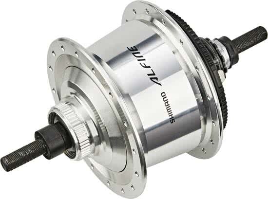 Shimano Alfine SG-S7001-8 naaf 8 Gang disc Centerlock zilver Uitvoering 36-gaats