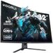 KOORUI 32-inch Curved Gaming Monitor, 2K QHD (2560x1440), 1ms, 1500R, VA, HDR 10, 2xHDMI (170Hz of 144Hz), DP (170Hz), AdaptiveSync, DCI-P3 90%, SRGB100%, VESA 75x75mm, Eye Care