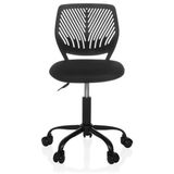 hjh OFFICE Kinderbureaustoel KID QB stof zwart