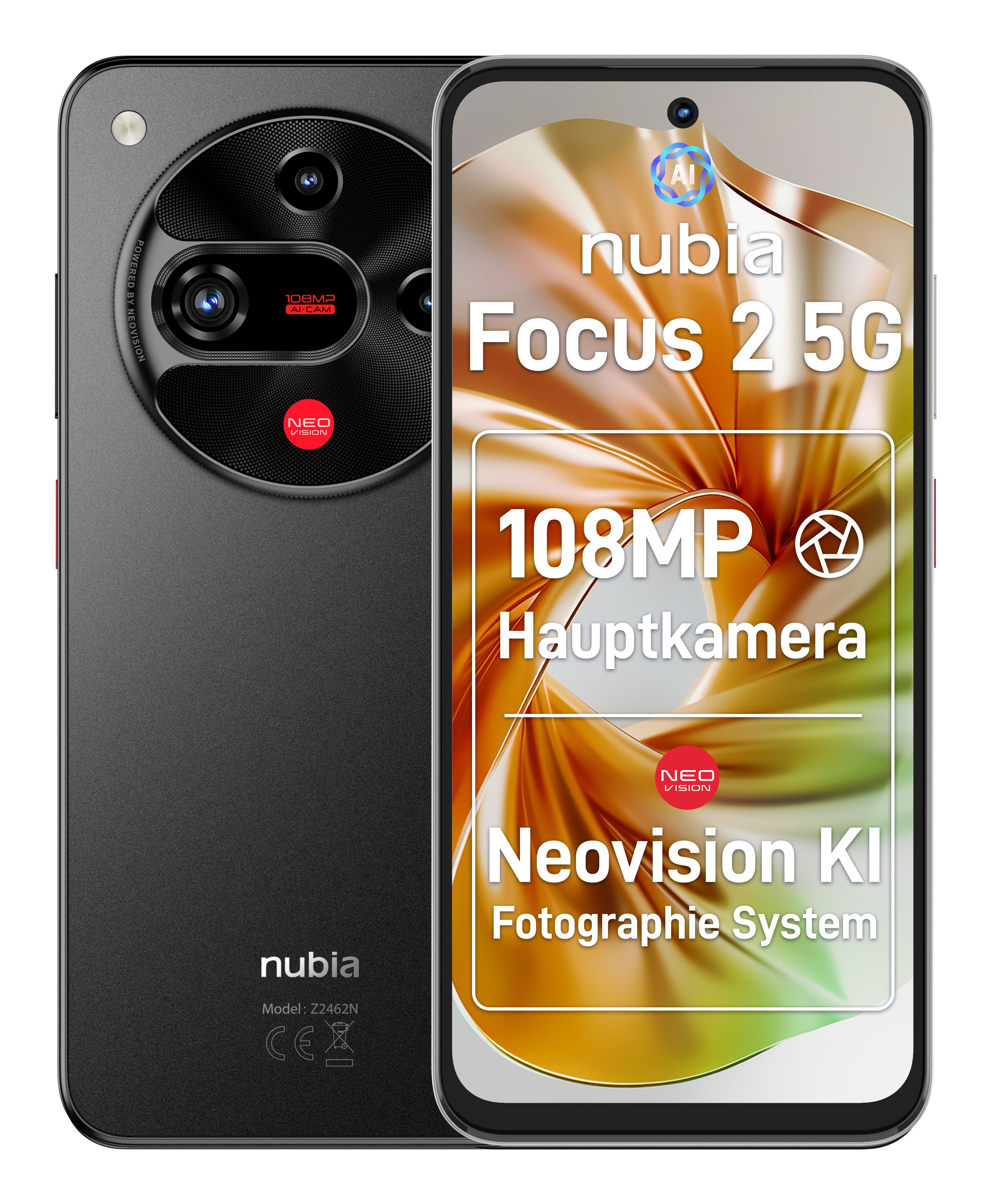 ZTE Nubia Focus 2 - 5G Smartphone - 8GB/256GB - Obsidian Black