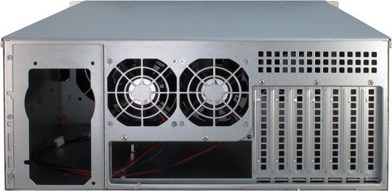Inter-Tech 4U-4424 Rack Server Zwart, Zilver