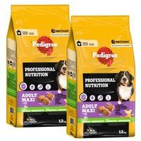 Pedigree Professional Nutrition Adult Maxi >25kg met gevogelte en groenten 2x12 kg