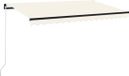 vidaXL Parasol manuel 400x350 cm polyester crème