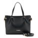 CAFèNOIR - Sac cabas en similicuir avec détails plissés à l'attache, pour femmes, taille unique