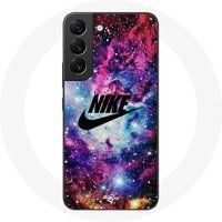 Nike Hoesje voor Samsung Galaxy S22 Kleurrijk Ruimte Logo Maniacase