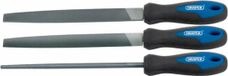 Draper 200mm Soft Grip Engineers File Set (3 delig)