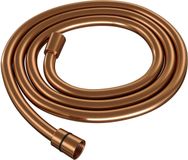 BRAUER Copper Carving thermostatische inbouw regendouche 3-weg omstelling SET 40 met 30 cm douchekop en gebogen muurarm en staaf handdouche en doucheslang en geïntegreerde glijstang koper geborsteld PVD