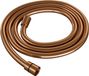 BRAUER Copper Carving thermostatische inbouw regendouche 3-weg omstelling SET 40 met 30 cm douchekop en gebogen muurarm en staaf handdouche en doucheslang en geïntegreerde glijstang koper geborsteld PVD