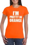 Bellatio Decorations Shoppartners Bv I'm pretty in orange t-shirt oranje dames XS