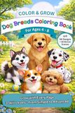 Dog Breeds Coloring Book for Kids Ages 4–8: 72 Cute Dog Coloring Pages | 3 Skill Levels | Color & Grow Series