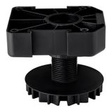 SOTECH 20 stuks meubelpoot zwart, hoogte: 55 mm, verstelbaar, belastbaarheid: 500 kg per stelvoet