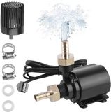 Merkloos Pompe à eau avec filetage extérieur 500 l/h 4 W pompe submersible petite pompe de fontaine avec 15 m de câble 2 buses en laiton mini-pompe pompe filtre pour aquarium