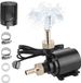 Merkloos Pompe à eau avec filetage extérieur 500 l/h 4 W pompe submersible petite pompe de fontaine avec 15 m de câble 2 buses en laiton mini-pompe pompe filtre pour aquarium