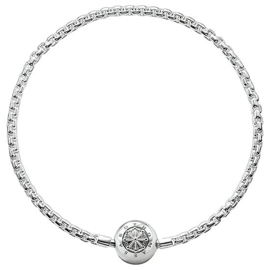 Thomas Sabo Karma Beads KA0001-001-12-, damesarmband, 925 sterling zilver, lengte -L21 - zilver