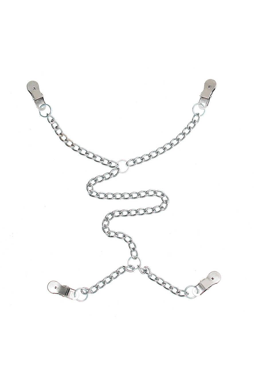Rimba Tepel schaamlip klemmen met ketting