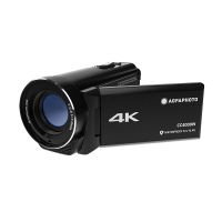 AgfaPhoto Realimove CC4000W Camcorder, waterdicht, 4K, touchscreen, 18x digitale zoom, 2.7K video, 24MP foto, afstandsbediening, zwart