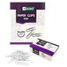 D.RECT Paperclips 50 mm verzinkt, 10 x eco-verpakking 100 stuks, samen 1000 stuks metalen paperclips