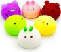 Mochi squishy speelgoedset - Set van 6 - Mini fidget-speelgoed - Squishies - Kawaii dier - Anti-stress speelgoed