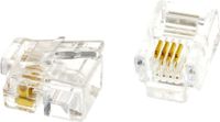 XtendLan connector, telefoon, RJ11, 6 polig, 4 contacten, met lange kabel