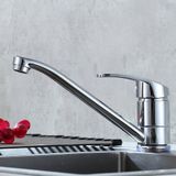 Sans marque Robinet de cuisine Robinet haute pression pivotant à 360° Robinet d'évier Robinet mélangeur à levier unique avec aérateur amovible