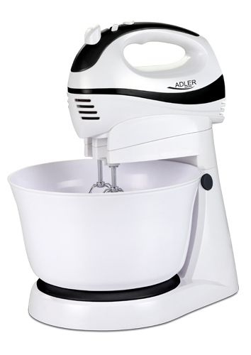 Adler AD-4206 Stand Mixer - 300W - Black/White