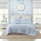 Oxford Quiltset, souple, bleu (Oxford streep), maat Twin, 2-delig