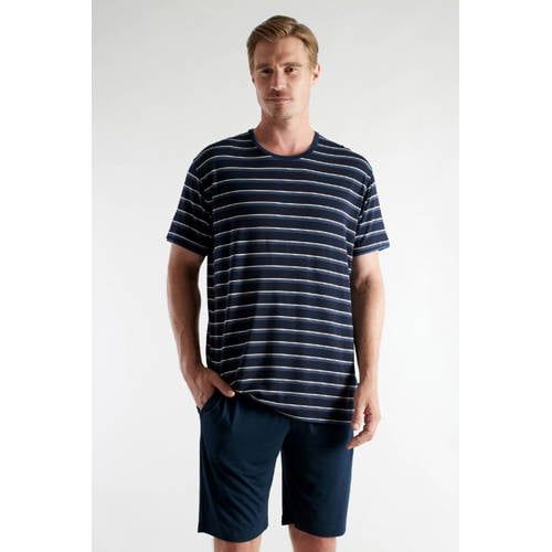 CECEBA shortama met bamboe donkerblauw