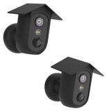 eufy Étui en silicone - Matériau de haute qualité - Protection - Compatible avec eufy eufyCam C35 - 2 Pièces - Résistant à l'usure et élastique - Housse d'appareil photo