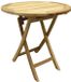 AVH-Outdoor Tuinmeubelen Klaptafel 90x90x75 rond model Bruin / Terre