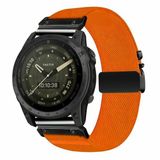 By Qubix Qubix - Nylon bandje met parachute sluiting - Oranje - Geschikt voor Garmin Fenix 9 / 9 pro - 51mm