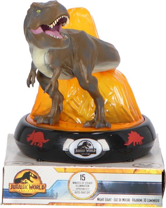 Jurassic World 3D Nachtlamp Dinosaurus - Kids Licensing - Multi Colour
