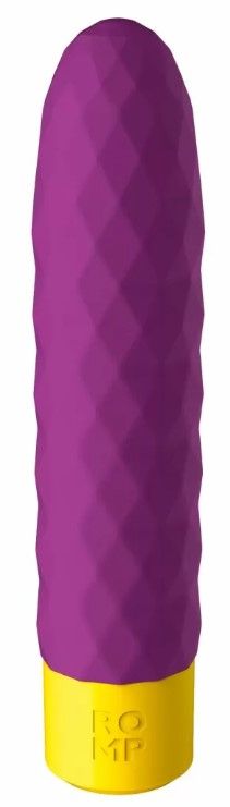 ROMP Beat Mini Vibrator - Purple - Silicone - Ambidextrous - USB Rechargeable