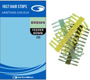 Garbolino Fast Hair Stops (56 pcs) - Brun