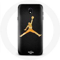 Maniacase Hoesje voor Samsung Galaxy S4 Air michael jordan logo geel