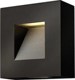 Hinkley LED Wand Buitenlamp Luna | 7W 2700K 600Lm | IP44 | Dimbaar | Satin Black