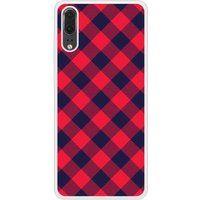 P20 Tartan Rouge Bedrukt siliconen hoesje