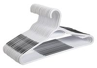 Finnhomy Set van 50 plastic hangers, kleerhangers met antislippads, ruimtebesparend, gemakkelijk te schuiven organizer, kledinghanger voor slaapkamer kast garderobe, geweldig voor shirts, broeken