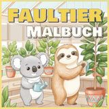 Faultier: Malbuch, 50 Illustrationen