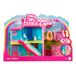 Barbie Mini BarbieLand Poppenhuissets, Mini Droomhuis met verrassing, Barbie pop van bijna 4 cm, meubels en accessoires, met lift en zwembad, 4 jaar+, HYF46