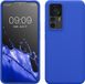 kwmobile telefoonhoesje geschikt voor Xiaomi 12T / 12T Pro - Hoesje met siliconen coating - Smartphone case in Baltisch blauw