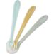 Saro Set Cuillère Silicone Bleu 3 uts