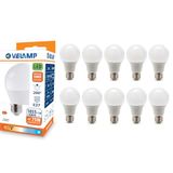 LED-lamp, standaard A60, E27-fitting, 12 W, warm wit licht 3000 K, 10 stuks