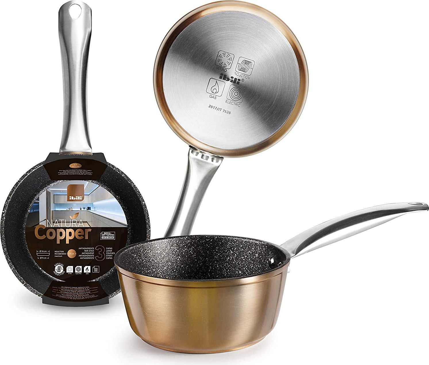 Ibili IB-495116 Steelpan - Koper - Ø 16 cm