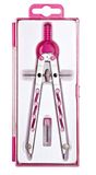 ALCO-Albert - meetcirkel met tandwielgeleiding zilver/roze | Lengte 165 mm