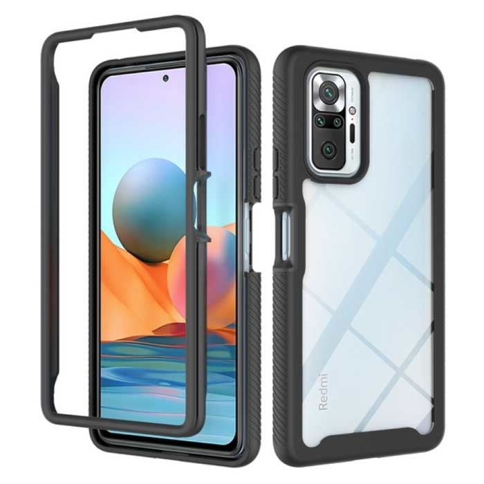 Stuff Certified® Xiaomi Redmi 9T Bumper Hoesje met Frame - Anti-Shock Case Cover Zwart