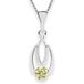 InCollections Dameshanger 925/000 sterling zilver met zirkonia limoen inclusief pantserketting 45 cm 5420200002401