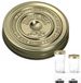 Le Parfait set van 6 schroefdoppen 11cm Goud Metaal